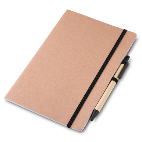 Caderno Ecológico A5 Com Caneta Personalizado