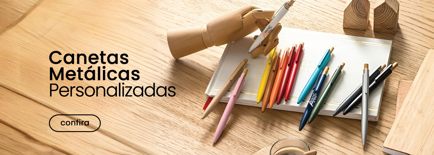 Canetas Metálicas Personalizadas