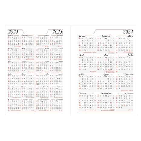 Agenda Diária 2025 com Fecho e Suporte pra Caneta Personalizada
