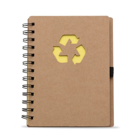 Bloco de Anotação Ecológico com Capa em Papel Kraft