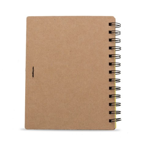 Bloco de Anotação Ecológico com Capa em Papel Kraft