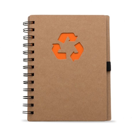 Bloco de Anotação Ecológico com Capa em Papel Kraft