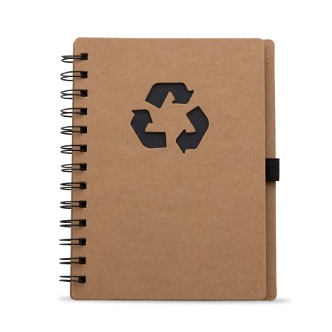 Bloco de Anotação Ecológico com Capa em Papel Kraft