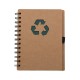 Bloco de Anotação Ecológico com Capa em Papel Kraft