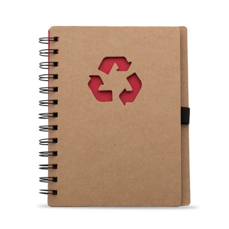 Bloco de Anotação Ecológico com Capa em Papel Kraft