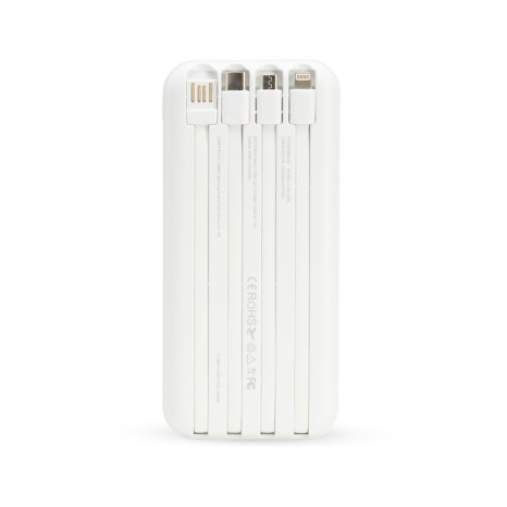 Power Bank 10.000mAh com Carregamento via Indução ou via Cabo Personalizado
