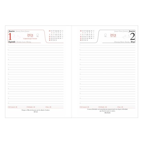 Agenda diária 2025 Personalizada com Logo