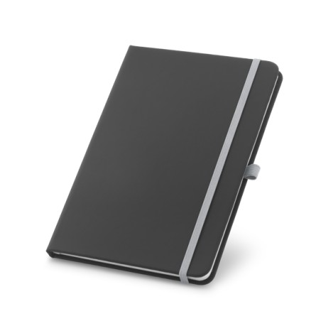 Caderno Capa Couro Sintético Com Elástico Colorido