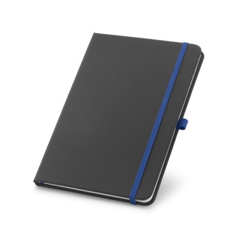 Caderno Capa Couro Sintético Com Elástico Colorido