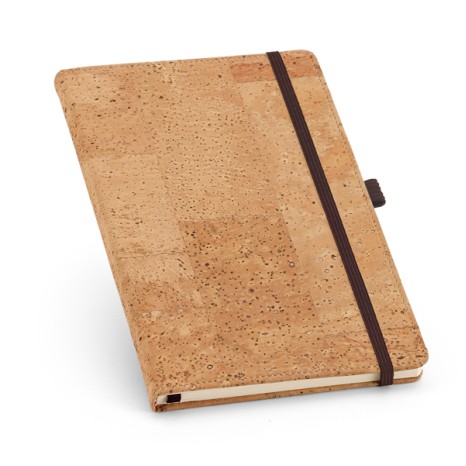 Caderno Para Anotação em Cortiça Com Elástico