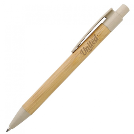 Caneta Bambu Ecológica Personalizada com Logo