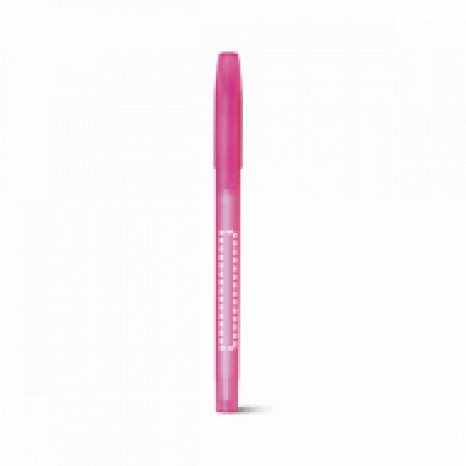 Caneta de Plástico Colorido Com Tampa Personalizada