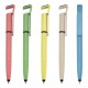Caneta Fibra de Bambu Com Touch e Suporte Para Celular Personalizada