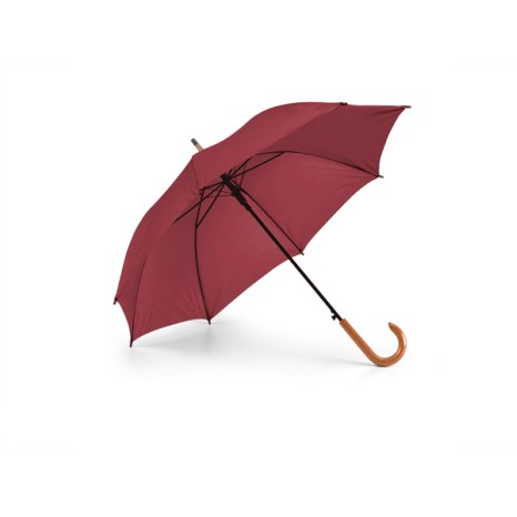 Guarda Chuva 100 cm Automático Com Cabo de Madeira