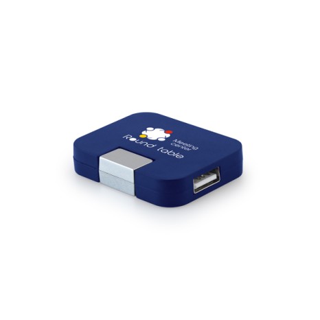 Hub USB Plástico Com Logotipo Personalizado