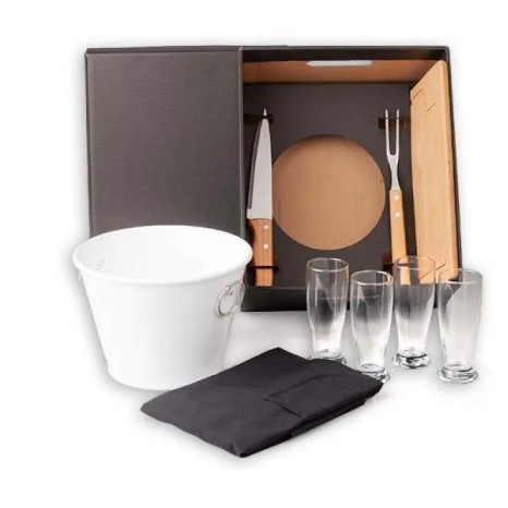 Kit Churrasco com Balde 9 Peças Personalizado 