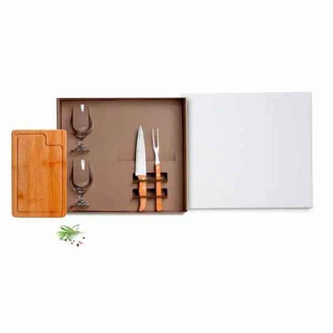 Kit Churrasco com Copos 5 Peças Promocional