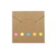 Mini Bloco de Anotação Modelo Envelope em Papel Kraft 