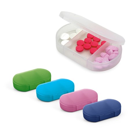 Porta Comprimidos Com 3 Divisórias Personalizado Para Brindes