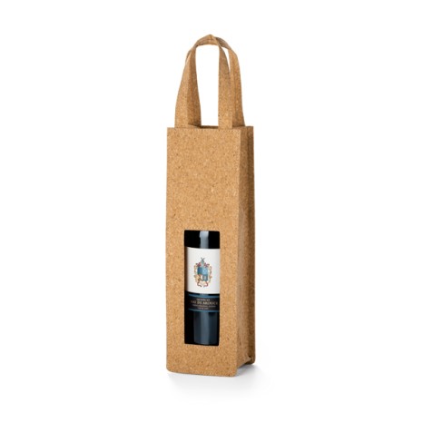 Sacola de Cortiça Para Garrafa de Vinho Personalizada