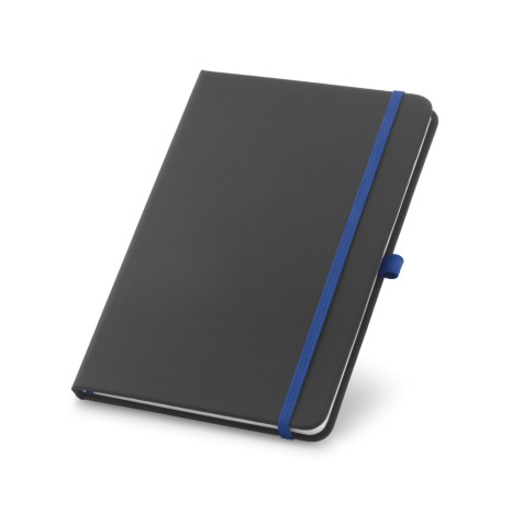 Caderno Capa Couro Sintético Com Elástico Colorido