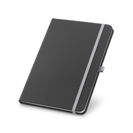 Caderno Capa Couro Sintético Com Elástico Colorido