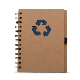 Bloco de Anotação Ecológico com Capa em Papel Kraft