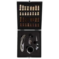 Kit Vinho com Jogo de Xadrez Personalizado