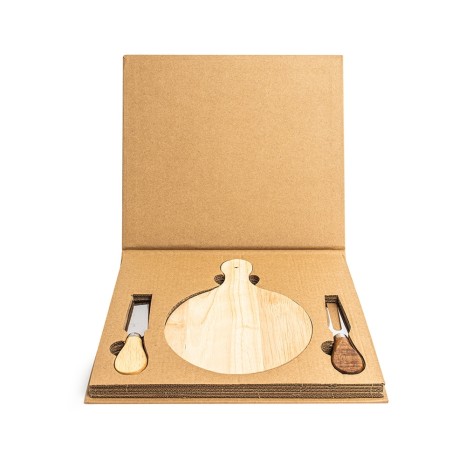 Kit Queijo 3 Peças com Logo Personalizado 